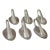 Artist-Made Rogers Silverplate Spoon Place Card Holders – Set of 6 For Sale