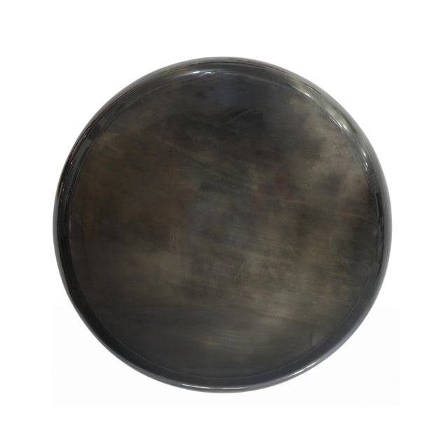 Pasargad Home Helios Drumm Shape Coffee Table, Black For Sale - Image 4 of 8