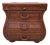 1990s Thomasville Leather Wrapped Rattan Side End Table Trunk East Indies W/ Storage For Sale