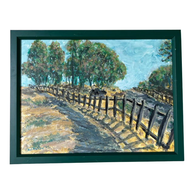B. Charlow Impressionist Landscape Oil Painting, Framed For Sale