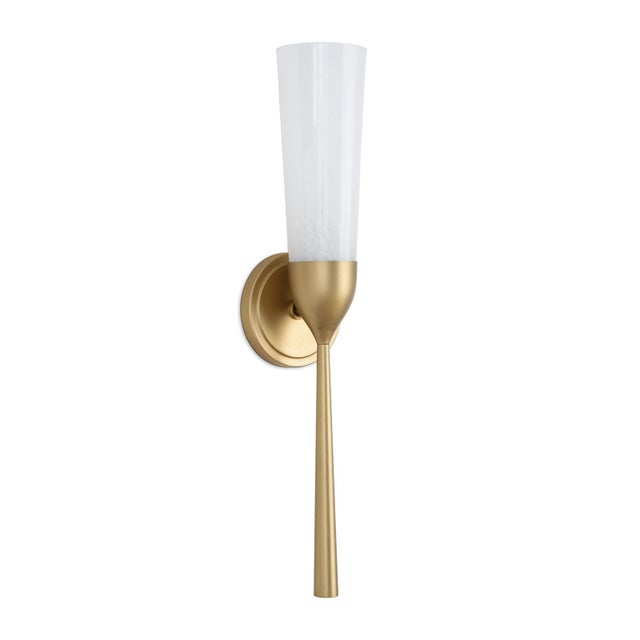Brass Mousseaux Sconce For Sale - Image 8 of 8
