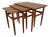 Vintage Teak Nesting Tables by Kai Kristiansen for Skovmand & Andersen, 1960s, Set of 3 For Sale