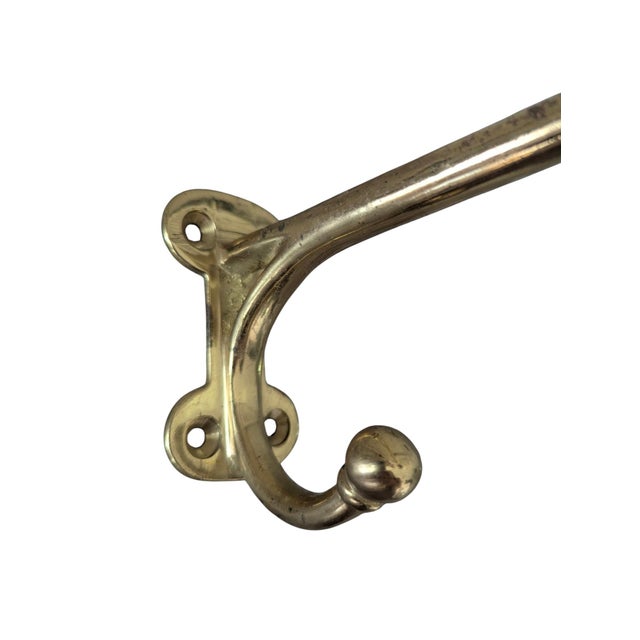 Large Scale Solid Brass Equestrian Horse Tack Hooks- A Pair For Sale - Image 12 of 18