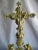 French Early 19th Century Charles X Brass Table Crucifix For Sale - Image 3 of 10
