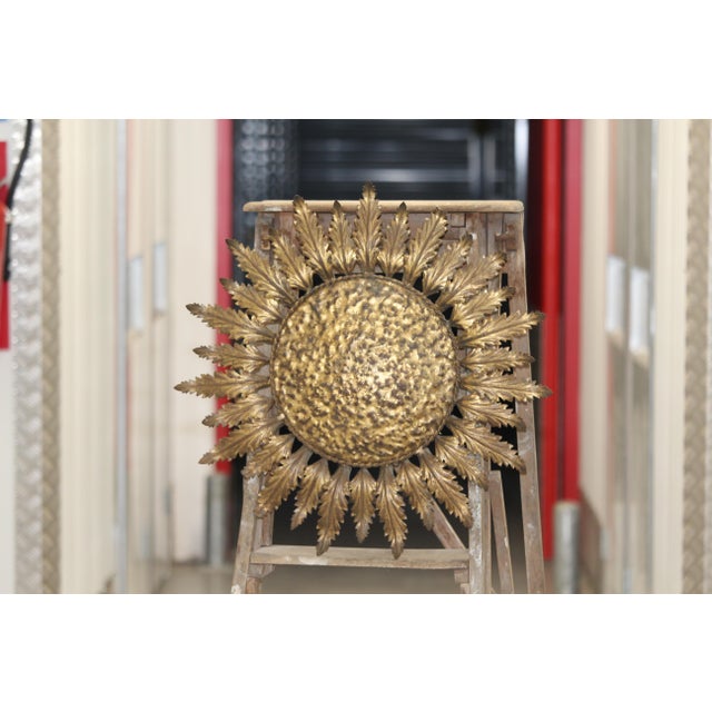 Sun wall decor Gold sun ceiling light Sunburst wall light Gold wall lamp Sunshine Entryway Gold wall decor Bedroom...