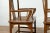 Brown Chinese Ming Dynasty Style Elmwood Scholar' Armchairs with Rattan Seats - a Pair For Sale - Image 8 of 13