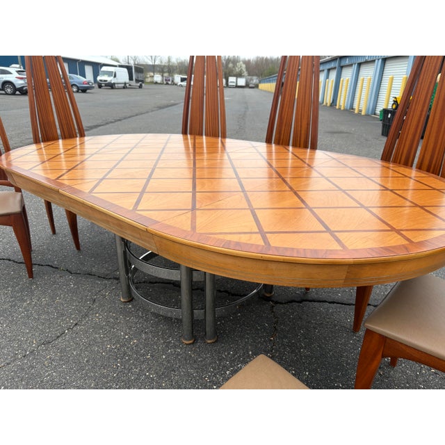 Vintage Custom Made Mid Century Modern Dining Set For Sale - Image 10 of 10