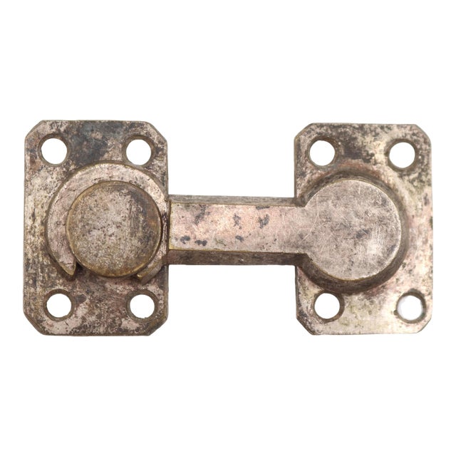 Vintage Classic Nickeled Brass Window Shutter Latch For Sale