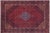 Vintage Retro Tabriz Red/Blue Wool Rug - 9'7'' X 12'6'' For Sale - Image 9 of 10