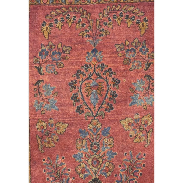 Persian Antique Persian Sarouk Rug 1'11'' x 2'6'' For Sale - Image 3 of 6