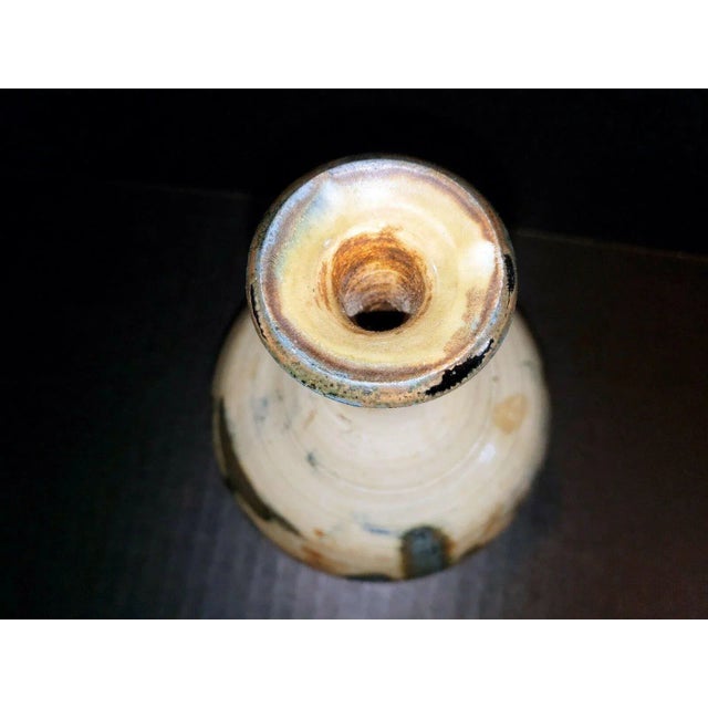 Vintage Art Studio Pottery Mid Century Modern Stoneware Bud Vase | Chairish