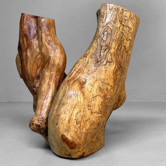 Japanese Tsuge Burl Wood Sculpture, 1920s For Sale - Image 16 of 18