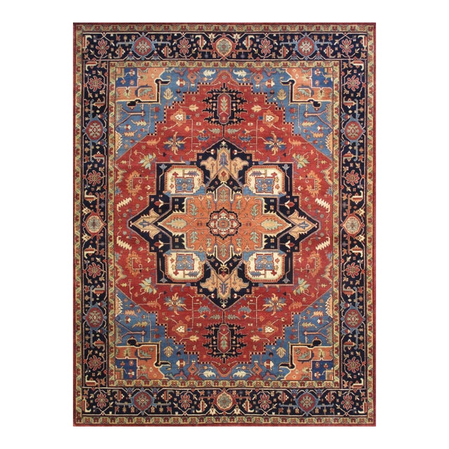 Serapi Wool Rust Area Rug- 4' 1'' X 6' 0'' For Sale
