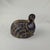 Hand-carved wooden quail statue featuring a rich black lacquered finish with elegant gold-tone accents. This antique-style...