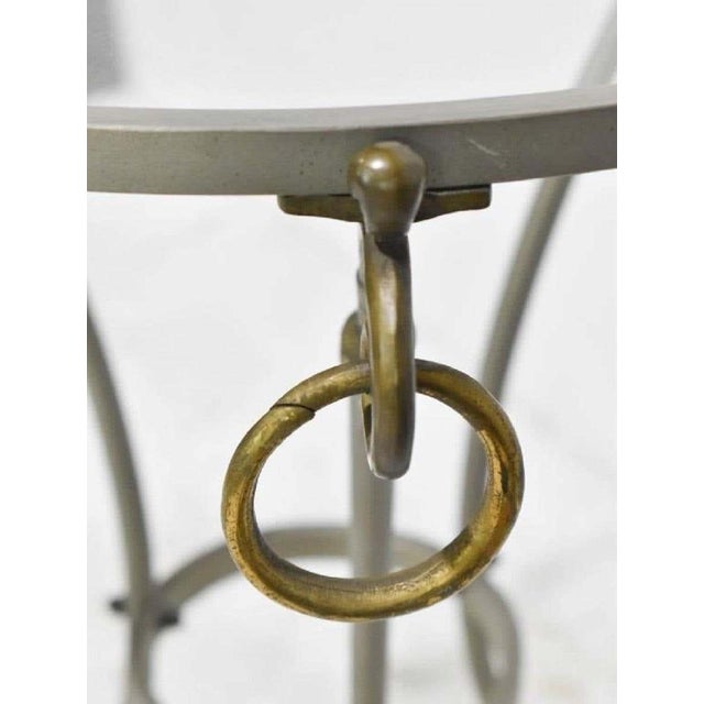 Italian Directoire Style Side Tables with Rams' Heads and Hoof Feet - A Pair For Sale - Image 9 of 10