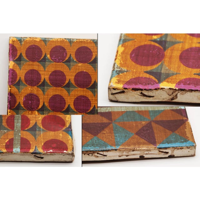 1970s French Semi-Nude Male Mixed Media on Canvas Painting, Unsigned (Gay Subject) For Sale - Image 10 of 12