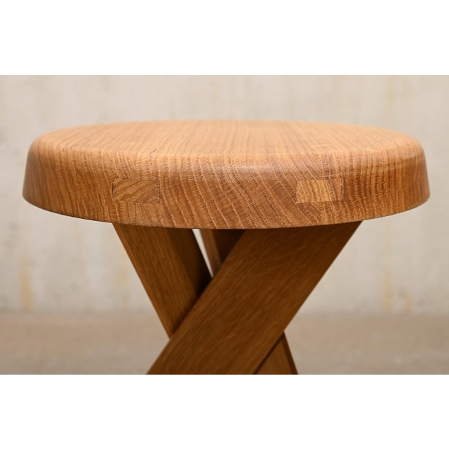 S31 Stool in Oak by Pierre Chapo, France, 2010s For Sale - Image 6 of 11