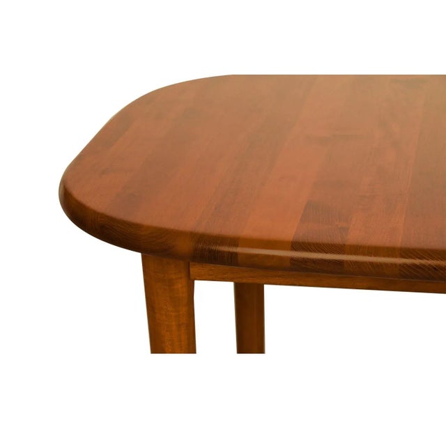 1970s 1970s Danish Teak Rounded Corners Extendable Rectangle Dining Table For Sale - Image 5 of 10