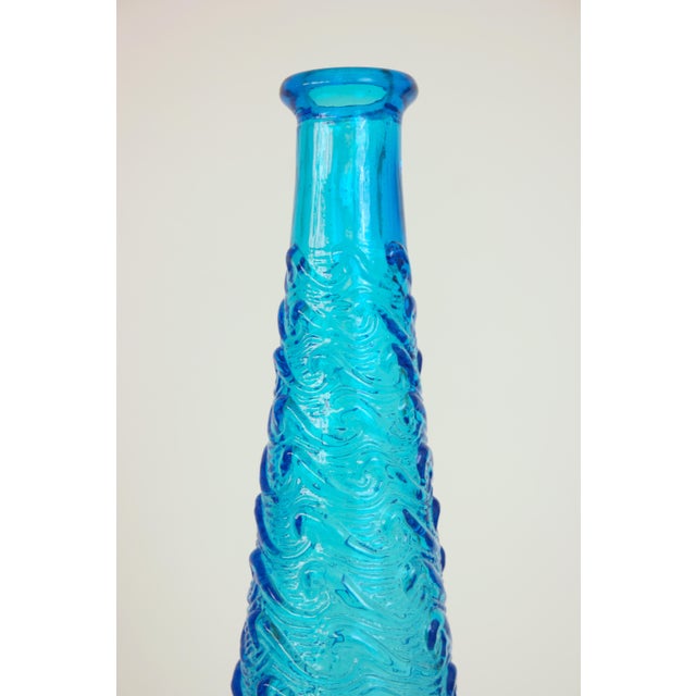 Vintage Italian Blue Glass Decorative Bottle Chairish
