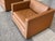 Animal Skin Midcentury Modern Caramel Club Chairs by Charles Pfister for Knoll - A Pair For Sale - Image 7 of 14