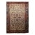 Vintage Persian Heriz Serapi Rug, Hand-Knotted Wool, All-Over Geometric Pattern, Ivory & Blue, 8x10 For Sale