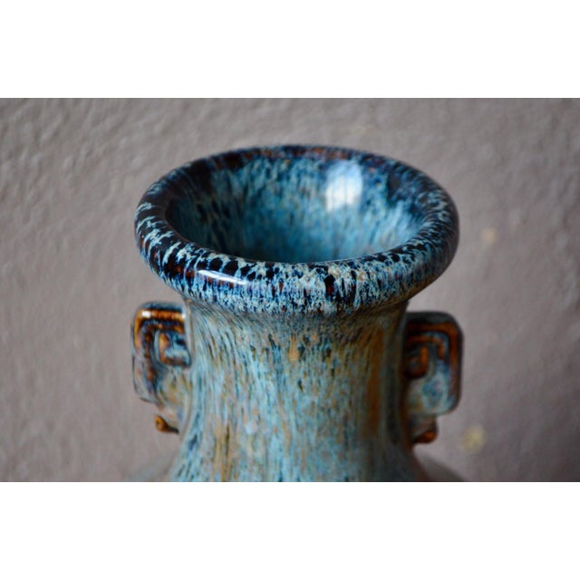 Art Deco Vase in Polychrome Glazed Stoneware, 1960s For Sale - Image 3 of 10
