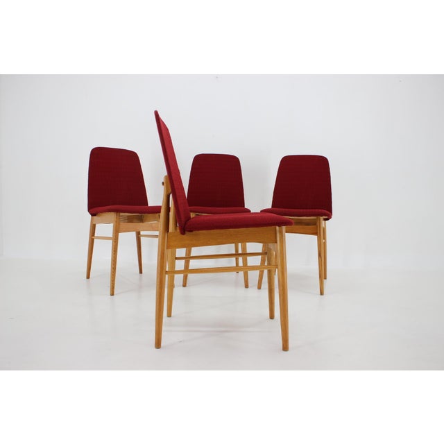 Elm Dining Chairs, Czechoslovakia, 1960s, Set of 4 For Sale - Image 10 of 15