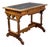 Late 19th Century Eastlake Victorian Style Ladies Writing Desk Walnut Burl and Faux Leather Top For Sale