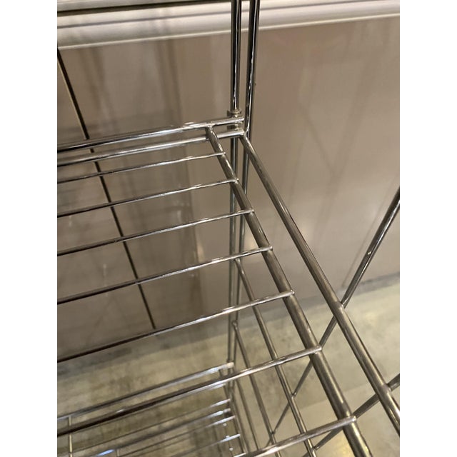 Vintage Chrome Modular Wall-Mounted Desk Unit, 1970s For Sale - Image 10 of 18