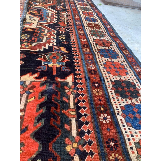 Antique Talish Dragon Rug, Southeast Caucasus 3'9" X 7'9" Circa 1870 For Sale - Image 9 of 11
