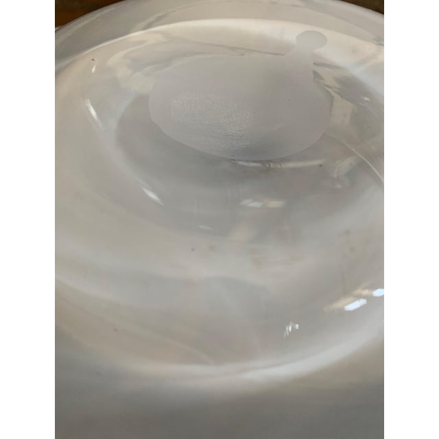 Vintage Over-Sized Art Glass Bowl / Charger For Sale - Image 12 of 12