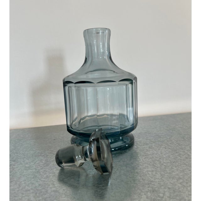 1930s 1930s Blue Art Deco Decanter For Sale - Image 5 of 5