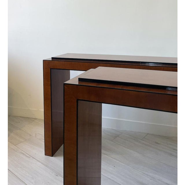 Brown Vintage Console Table, 1970 For Sale - Image 8 of 11