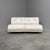 Space Age White Leather Two Seat Lounge Sofa, 1970s For Sale - Image 4 of 14