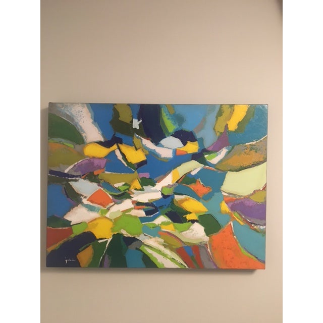 2022 Contemporary Abstract Expressionist Oil Painting by Jesus Galvan For Sale - Image 9 of 9