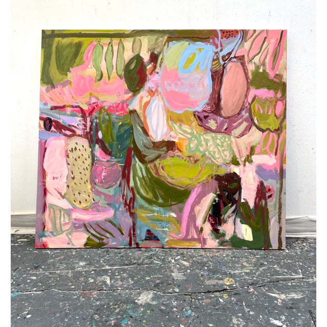 2020s Contemporary Abstract Oil on Canvas "No Bad News Today" by Petra Schott For Sale - Image 5 of 6