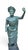 Greco-Roman Style Monumental Bronze Emperor Sculpture, Italy, 1980s For Sale - Image 4 of 5