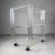 Silver Mid-Century Acrylic Glass Trolley, Italy, 1970s For Sale - Image 8 of 10