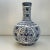 Vintage Chinoiserie Boho Chic Japanese Ink Blue & White Hobnail Porcelain Vase Attributed to Kutani. For Sale - Image 11 of 13