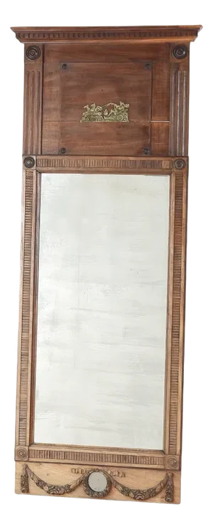 Swedish Empire Mirror in Wood