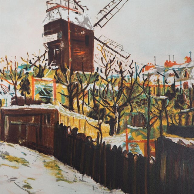 Maurice Utrillo, Moulin de la Galette in Montmartre, Lithograph For Sale - Image 3 of 11