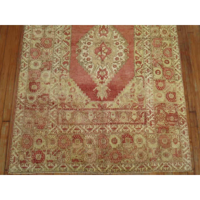 Antique Zabihi Collection Turkish Oushak Accent Rug - 4'8" x 6'4" For Sale - Image 4 of 7