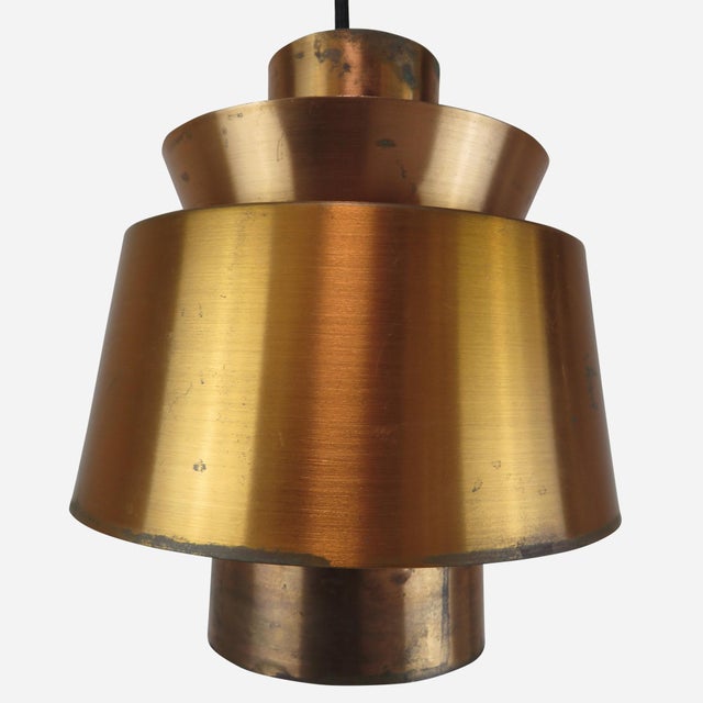 Nordisk Solar Co. 1950s JU1 Utzon Copper Pendant by Jørn Utzon for Nordisk Solar For Sale - Image 4 of 5