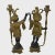 Baroque 57 Inches Tall Pair Vintage Brone Baroque Light Statues For Sale - Image 3 of 5