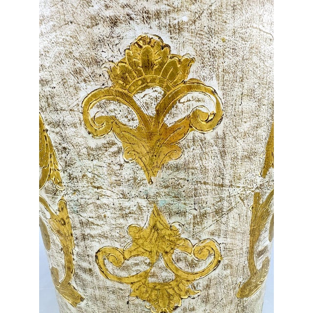 Plastic Vintage Italian Florentine Gilt Resin Wastebasket – Hollywood Regency / Neoclassical / Italian Classic For Sale - Image 7 of 10