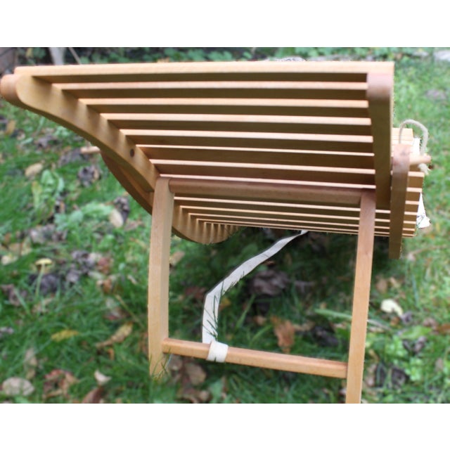 Wood Mid-Century Folding Wooden Sun Loungers, 1970s, Set of 2 For Sale - Image 7 of 12