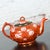 Mid 20th Century Mid-20th Century Oriental Chinese Red & Gold Hand Painted Porcelain Tea Set Made in Japan For Sale - Image 5 of 12
