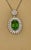 Green AGL Certified 7 Ct Pariba Tourmaline & 4.5 Ct Diamond Pendant Necklace 18 K Gold For Sale - Image 8 of 18