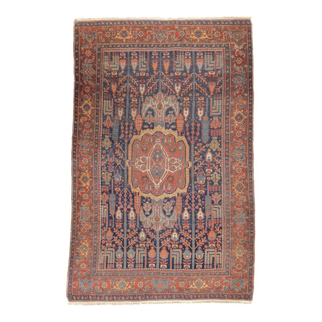 Antique Persian Bidjar Rug 4'7'' X 7'1'' For Sale