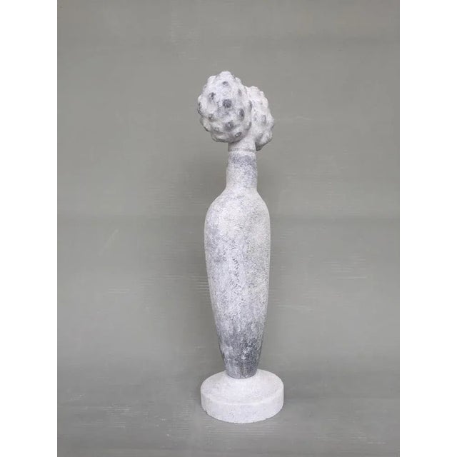 Contemporary Janus Marble Sculpture by Tom Von Kaenel For Sale - Image 3 of 6